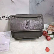 YSL| Niki Shoulder Bag Grey - 28x20x8.5cm - 1