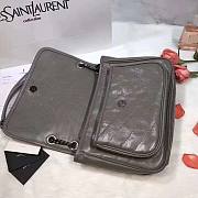 YSL| Niki Shoulder Bag Grey - 28x20x8.5cm - 6