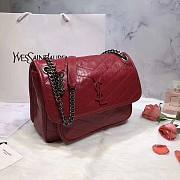 YSL| Niki Shoulder Bag Red - 28x20x8.5cm - 3