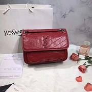 YSL| Niki Shoulder Bag Red - 28x20x8.5cm - 6