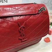 YSL| Niki Shoulder Bag Red - 28x20x8.5cm - 2