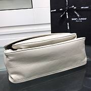 YSL| Niki In Crinkled Vintage Leather White - 28x9x19cm - 4