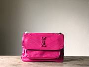 YSL| Niki In Crinkled Vintage Leather Pink - 28x9x19cm - 1