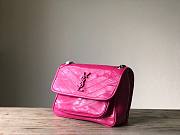 YSL| Niki In Crinkled Vintage Leather Pink - 28x9x19cm - 4