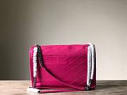 YSL| Niki In Crinkled Vintage Leather Pink - 28x9x19cm - 5