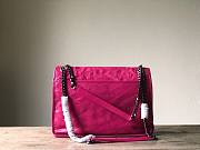 YSL| Niki Large In Crinkled Vintage Leather Pink - 32x24x9.5cm - 4