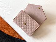 YSL| Monogram Small Envelope Wallet Pink - 13,5 x 9,5 x 3 cm - 5