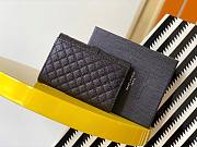 YSL| Monogram Small Envelope Wallet Black - 13,5 x 9,5 x 3 cm - 3