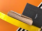 YSL| Monogram Small Envelope Wallet Beige - 13,5 x 9,5 x 3 cm - 6