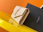 YSL| Monogram Small Envelope Wallet Beige - 13,5 x 9,5 x 3 cm - 4