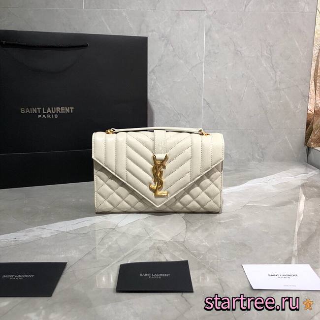 YSL| Envelope Small Bag In Mix Matelassé Grain - 21×13×6cm - 1