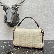 Fendi| Baguette Beige Canvas FF Bag - 8BR600 - 28×6×14cm - 4