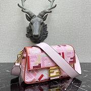 Fendi| Baguette Pink Canvas FF Bag From Lunar New Year - 8BR600 - 26x6x15cm - 6