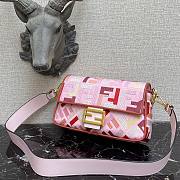 Fendi| Baguette Pink Canvas FF Bag From Lunar New Year - 8BR600 - 26x6x15cm - 5