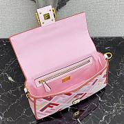 Fendi| Baguette Pink Canvas FF Bag From Lunar New Year - 8BR600 - 26x6x15cm - 3