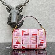 Fendi| Baguette Pink Canvas FF Bag From Lunar New Year - 8BR600 - 26x6x15cm - 2