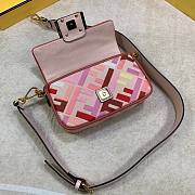 Fendi| Baguette Small Pink Canvas FF Bag From Lunar New Year -19x10 x4cm - 2