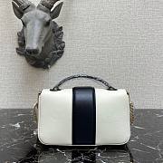  Fendi| Baguette Chain Black And White Nappa Leather Bag- 8BS045 - 19×5×10cm - 3