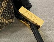 Fendi| Mini Baguette 1997 Brown Jacquard FF Vertigo Bag - 8BS049 - 27×4×13cm - 6