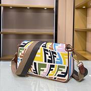 Fendi| Baguette Multicolor Embroidered Canvas Bag- 8BR600 - 28×6×14cm  - 2