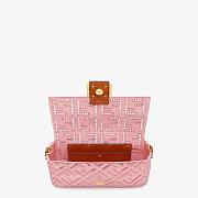 Fendi| Baguette Pink Canvas Bag With Embroidery- 8BR600 - 27×6×15cm - 3