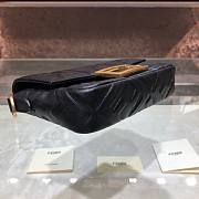 Fendi| Baguette Black Leather Bag- 8BS017 - 18x4x11cm - 6