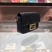 Fendi| Baguette Black Leather Bag- 8BS017 - 18x4x11cm - 5