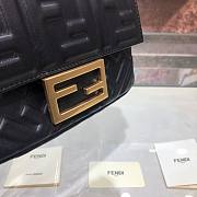 Fendi| Baguette Black Leather Bag- 8BS017 - 18x4x11cm - 4