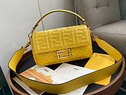 Fendi| Baguette Yellow Nappa Leather Bag- 8BR600 - 26x13x6cm - 1