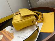 Fendi| Baguette Yellow Nappa Leather Bag- 8BR600 - 26x13x6cm - 4