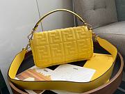 Fendi| Baguette Yellow Nappa Leather Bag- 8BR600 - 26x13x6cm - 3