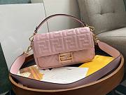 Fendi| Baguette Pink Nappa Leather Bag- 8BR600 - 26x5x15cm - 1