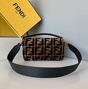 Fendi| Baguette Brown Sheepskin Bag- 8BR600 - 27x5x15cm - 3