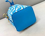 Fendi| Mon Tresor Blue Glazed Canvas Mini-Bag- 8BS010 - 12x10x18cm - 6