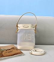 Fendi| Mon Tresor Beige Leather Mesh Mini-bag- 8BS010 - 12×10×19cm - 3