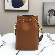 Fendi| Mon Tresor Brown Leather Bag- 8BS010 - 18x12x10cm - 6