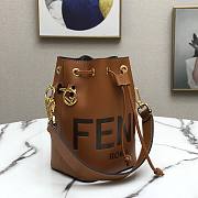 Fendi| Mon Tresor Brown Leather Bag- 8BS010 - 18x12x10cm - 3