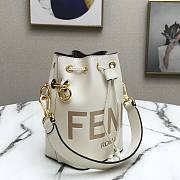 Fendi| Mon Tresor White Leather Bag- 8BS010 - 18x12x10cm - 5