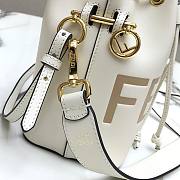 Fendi| Mon Tresor White Leather Bag- 8BS010 - 18x12x10cm - 4