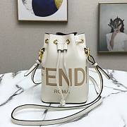 Fendi| Mon Tresor White Leather Bag- 8BS010 - 18x12x10cm - 2