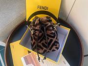 Fendi| Mon Tresor Mini-bag in Brown Sheepskin - 8BS010 - 18x12x10cm - 1