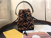 Fendi| Mon Tresor Mini-bag in Brown Sheepskin - 8BS010 - 18x12x10cm - 2