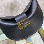 Fendi| Small Croissant Black Leather Bag- 8BR790 - 29x22x13cm - 3