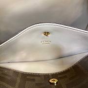 Fendi| Medium Peekaboo X-Lite White Leather Bag- 8BN310 - 30x25x15cm - 2