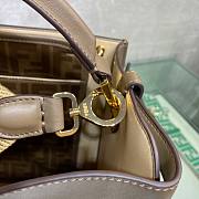 Fendi| Medium Peekaboo X-Lite Brown Leather Bag- 8BN310 - 30x25x15cm - 6