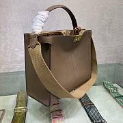 Fendi| Medium Peekaboo X-Lite Brown Leather Bag- 8BN310 - 30x25x15cm - 4