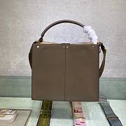 Fendi| Medium Peekaboo X-Lite Brown Leather Bag- 8BN310 - 30x25x15cm - 2