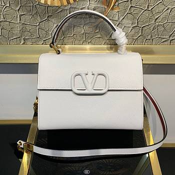 Valentino |Small Vsling Grainy Calfskin White - ZW2B0F - 22x10x16cm