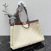 Fendi |PEEKABOO X-TOTE White Canvas Bag - 8BH374 - 41x16x29.5cm - 6