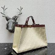 Fendi |PEEKABOO X-TOTE White Canvas Bag - 8BH374 - 41x16x29.5cm - 2